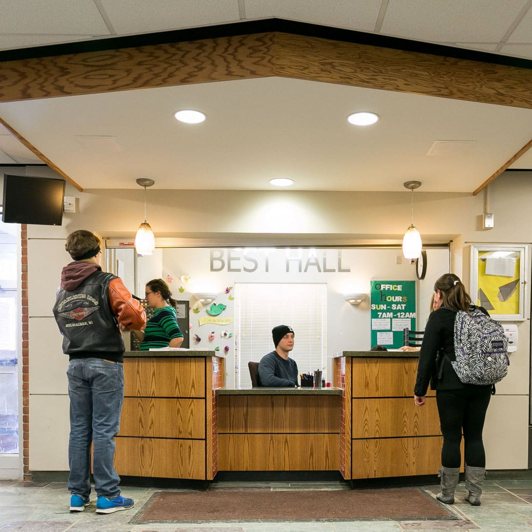 University Dorm Reception