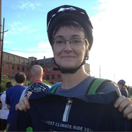 Lissa Takes on the Climate Ride